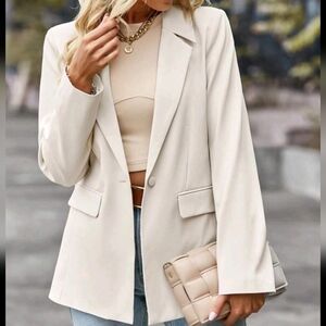 Women's Fashionable Autumn And Winter Single Button Lapel Suit Jacket